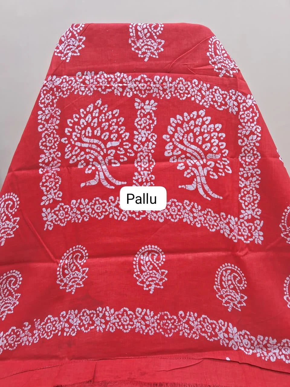 Dark Brown Sungudi cotton saree pallu