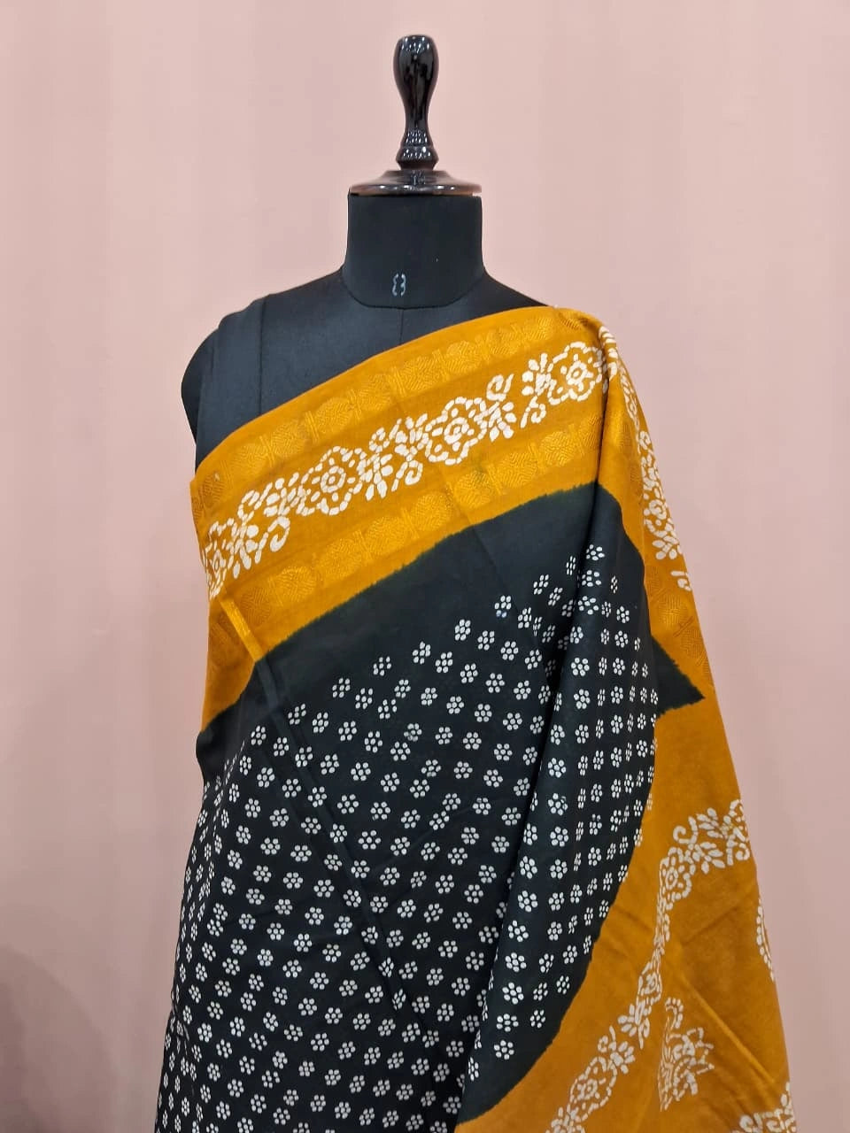 Deep Blue Sungudi cotton saree 1