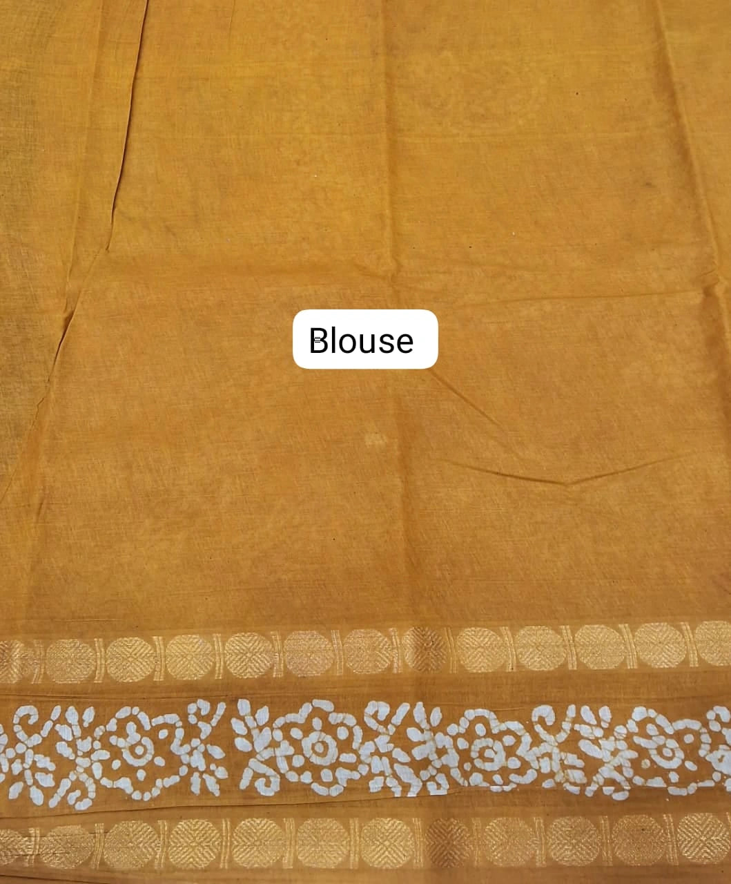 Deep Blue Sungudi cotton saree blouse