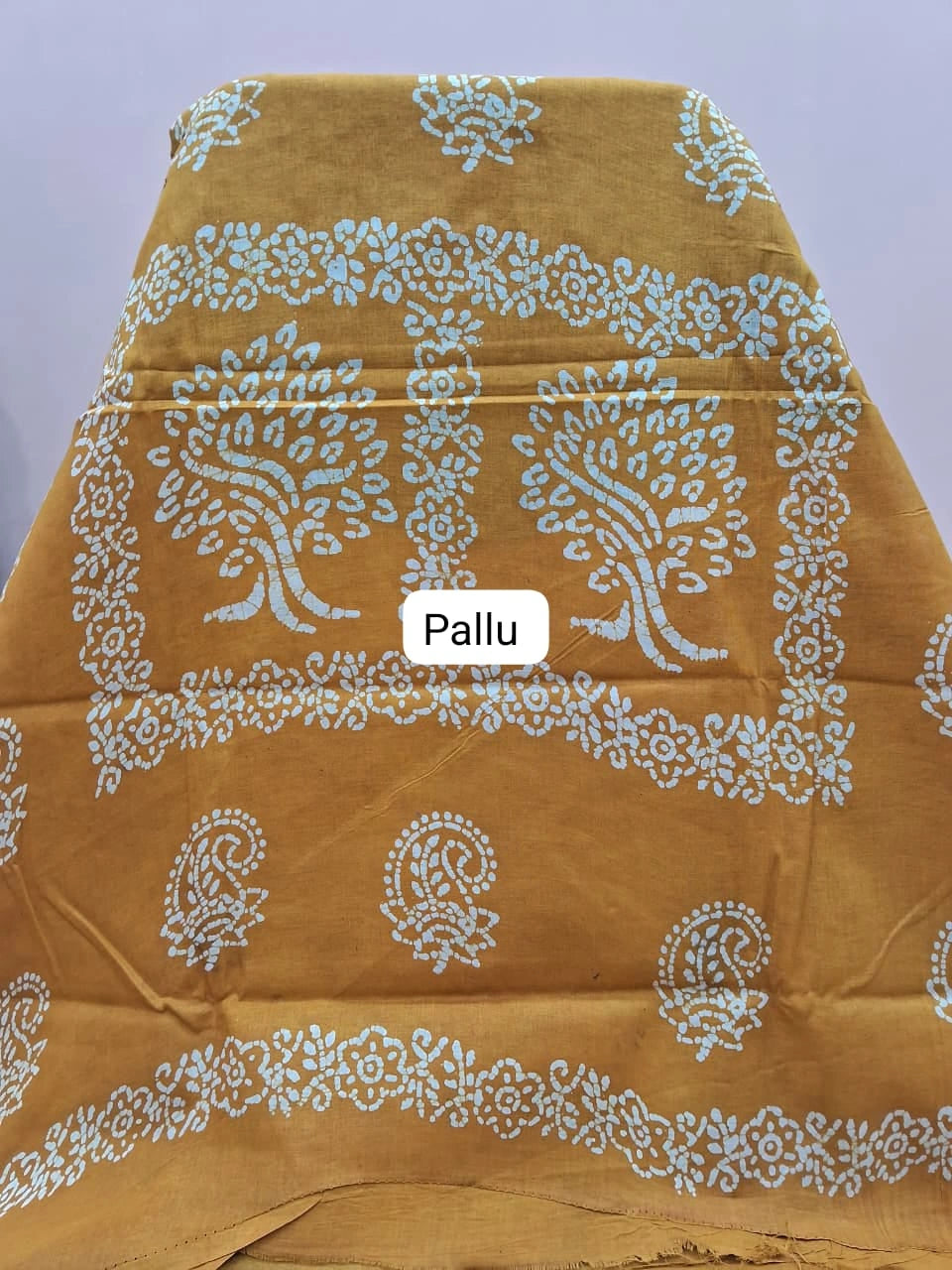 Deep Blue Sungudi cotton saree pallu