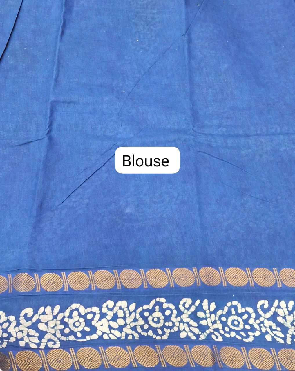 Chocolate Brown Sungudi cotton saree blouse