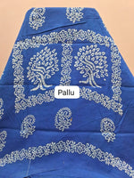 Chocolate Brown Sungudi cotton saree pallu