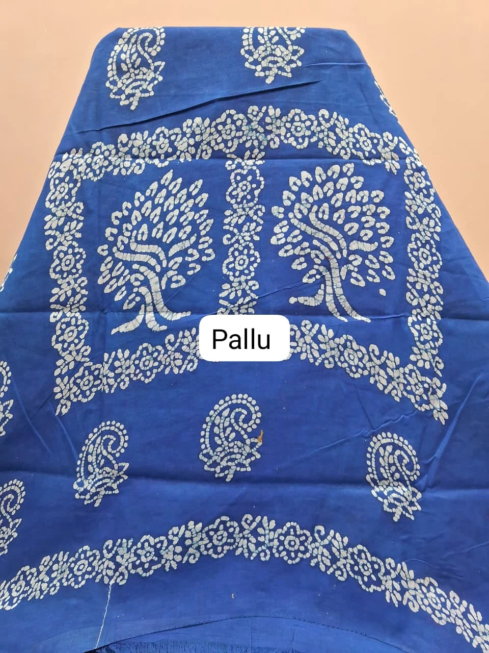 Chocolate Brown Sungudi cotton saree pallu
