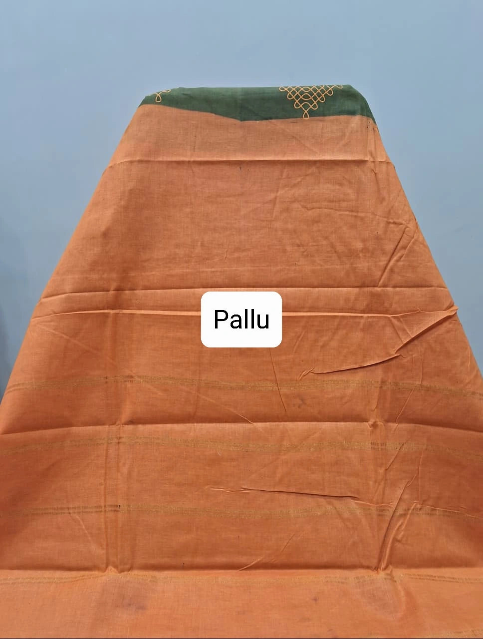 Mehendi green Sungudi cotton saree Pallu