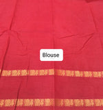Olive green Sungudi cotton saree Blouse