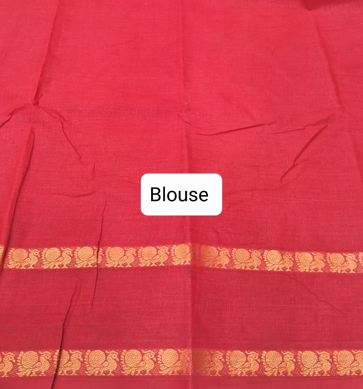 Olive green Sungudi cotton saree Blouse
