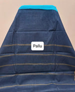 Sky blue Sungudi cotton saree  Pallu