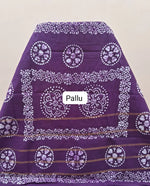 Dark Wine Sungudi Cotton Saree pallu