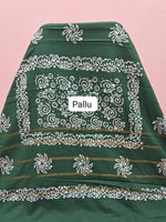 Mango Yellow Sungudi Cotton Saree pallu