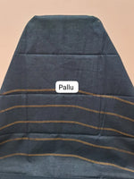 Vibrant bright green Sungudi cotton saree pallu