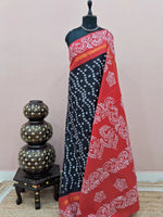 Elegant blue Sungudi cotton saree 