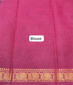 Teal Blue Sungudi Cotton Saree  blouse