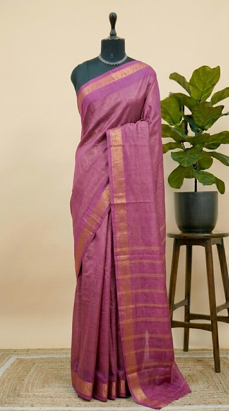 Onion Pink Sungudi Cotton Saree