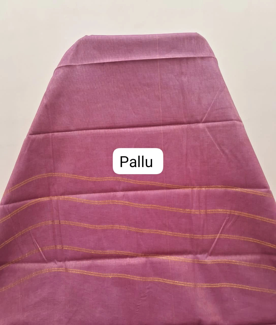 Onion Pink Sungudi Cotton Saree Pallu