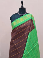 Chocolate Brown Sungudi Cotton Saree 1