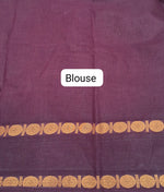 Pink Sungudi Cotton Saree blouse