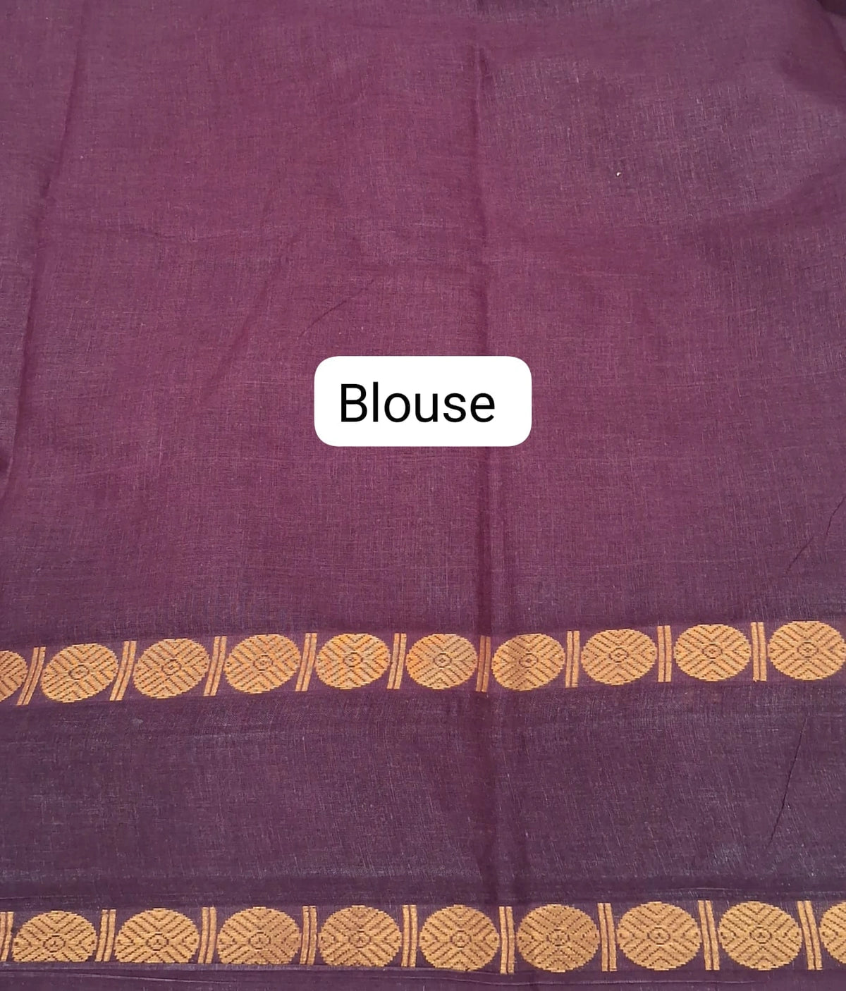 Pink Sungudi Cotton Saree blouse