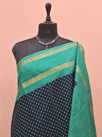 Navy Blue Sungudi Cotton Saree 1