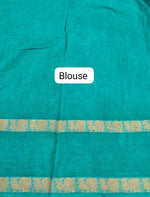 Navy Blue Sungudi Cotton Saree blouse