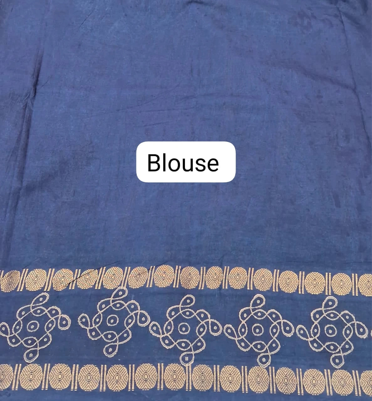 Rani Pink Sungudi Cotton Saree blouse