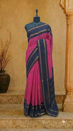 Black Sungudi Cotton Saree 