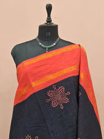 Black Sungudi Cotton Saree 1