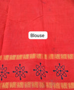 Black Sungudi Cotton Saree blouse
