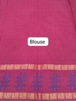Forest Green Sungudi Cotton Saree blouse