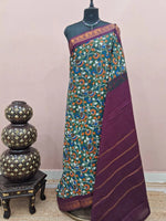 Dark Green Sungudi Cotton Saree 
