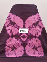 Rose Pink Sungudi Cotton Saree pallu