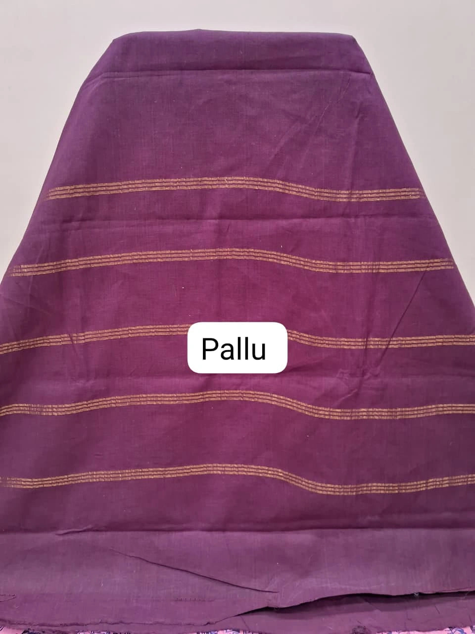 Baby Pink Sungudi Cotton Saree pallu