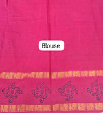 Royal Blue Sungudi Cotton Saree Blouse