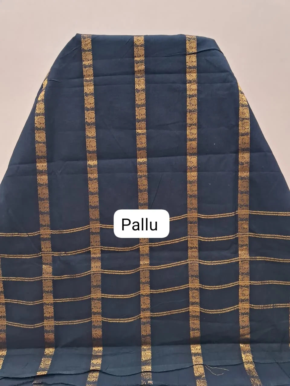 Dark Peach Sungudi Cotton Saree pallu