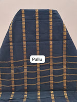 Dark Peach Sungudi Cotton Saree pallu
