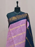 Baby Pink Sungudi Cotton Saree 1
