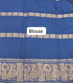 Baby Pink Sungudi Cotton Saree blouse