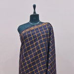 Deep Blue Sungudi Cotton Saree 1