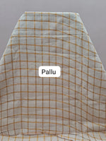 Off-White Sungudi Cotton Saree pallu
