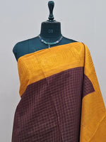 Chocolate Brown Sungudi Cotton Saree 1