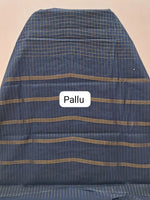 Cornflower Blue Sungudi Cotton Saree pallu