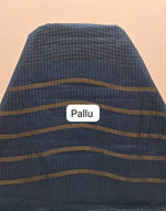 Teal Blue Sungudi Cotton Saree pallu
