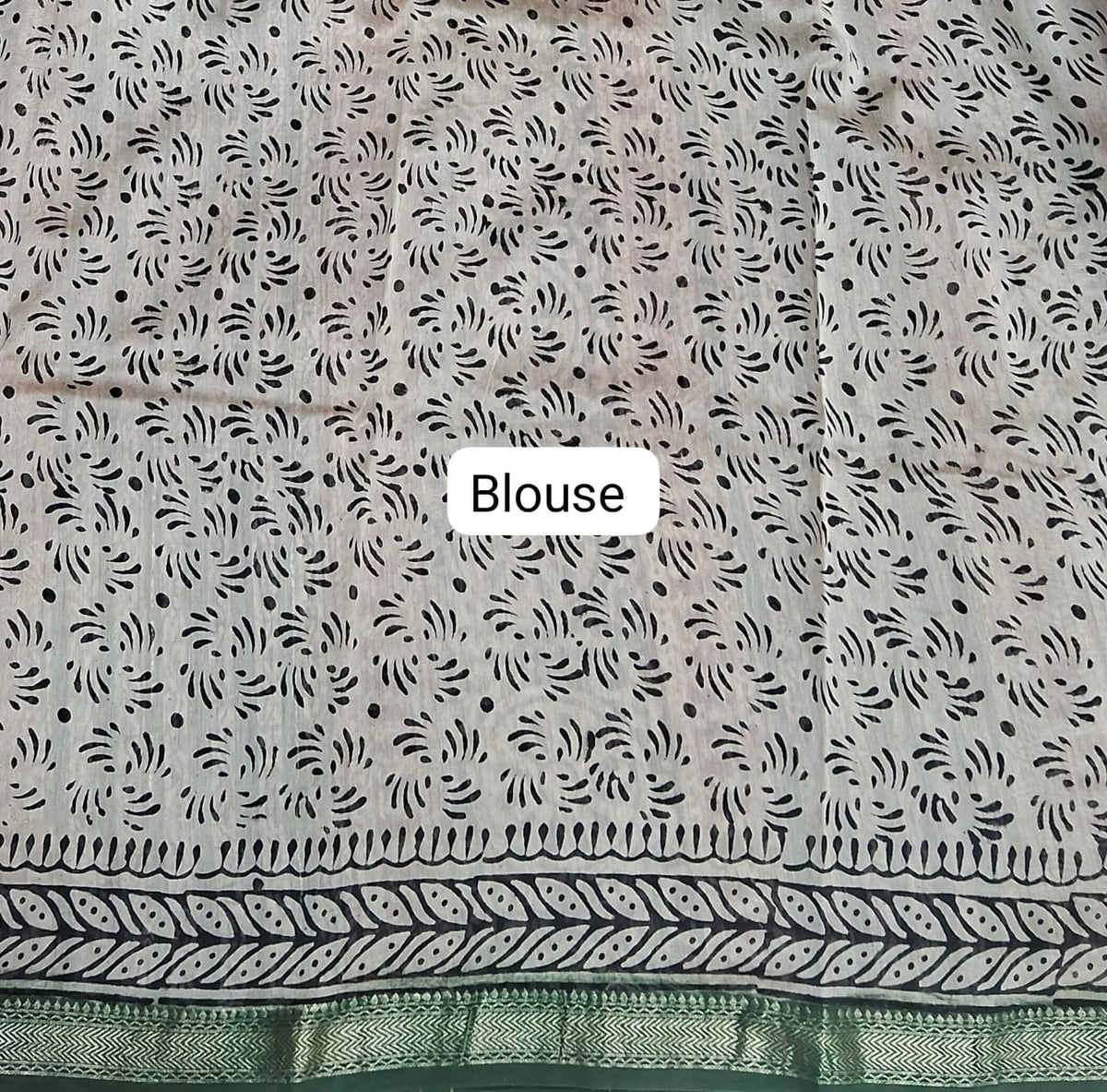 Brick Red maheshwari silk cotton saree Blouse