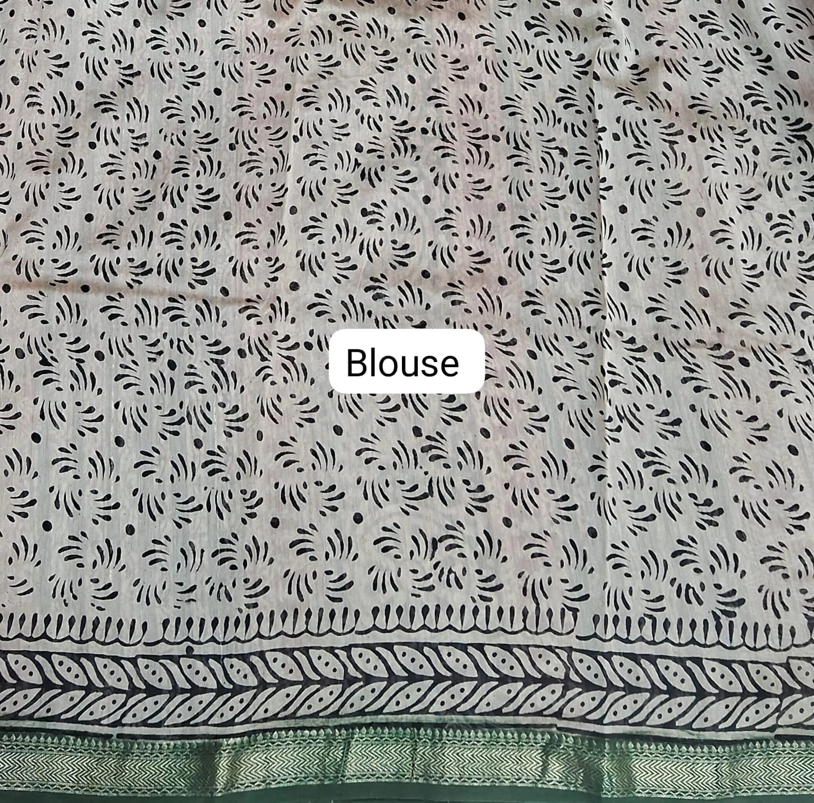 Brick Red maheshwari silk cotton saree Blouse