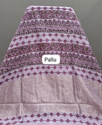 Lavender Maheshwari Saree Pallu