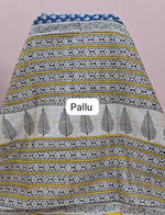 Royal Blue Maheshwari Silk Cotton Saree pallu