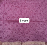 Light pink Maheshwari silk cotton saree Blouse