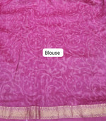 Light Pink Maheshwari Silk Cotton Saree Blouse