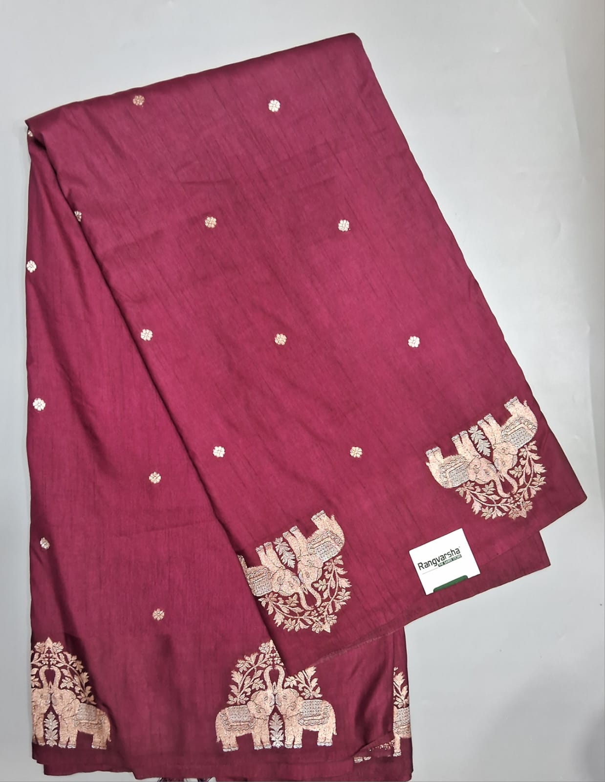 Maroon Mashru Silk Saree