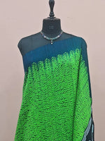 Leaf Green Pure Matka Silk Saree 1