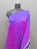 Raspberry Pink Pure Matka Silk Saree 
